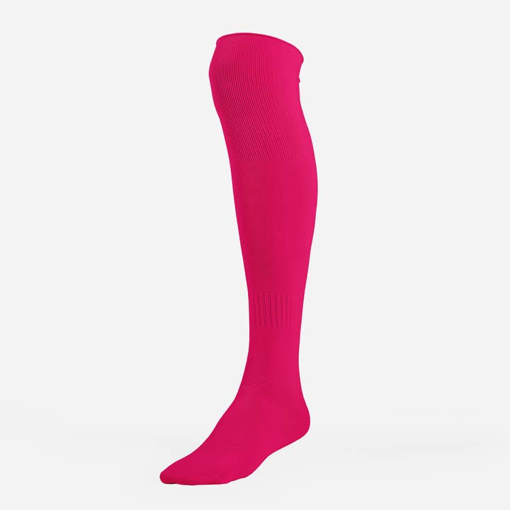 Chaussettes hautes de football rose Hue pour la vente par Sleefs