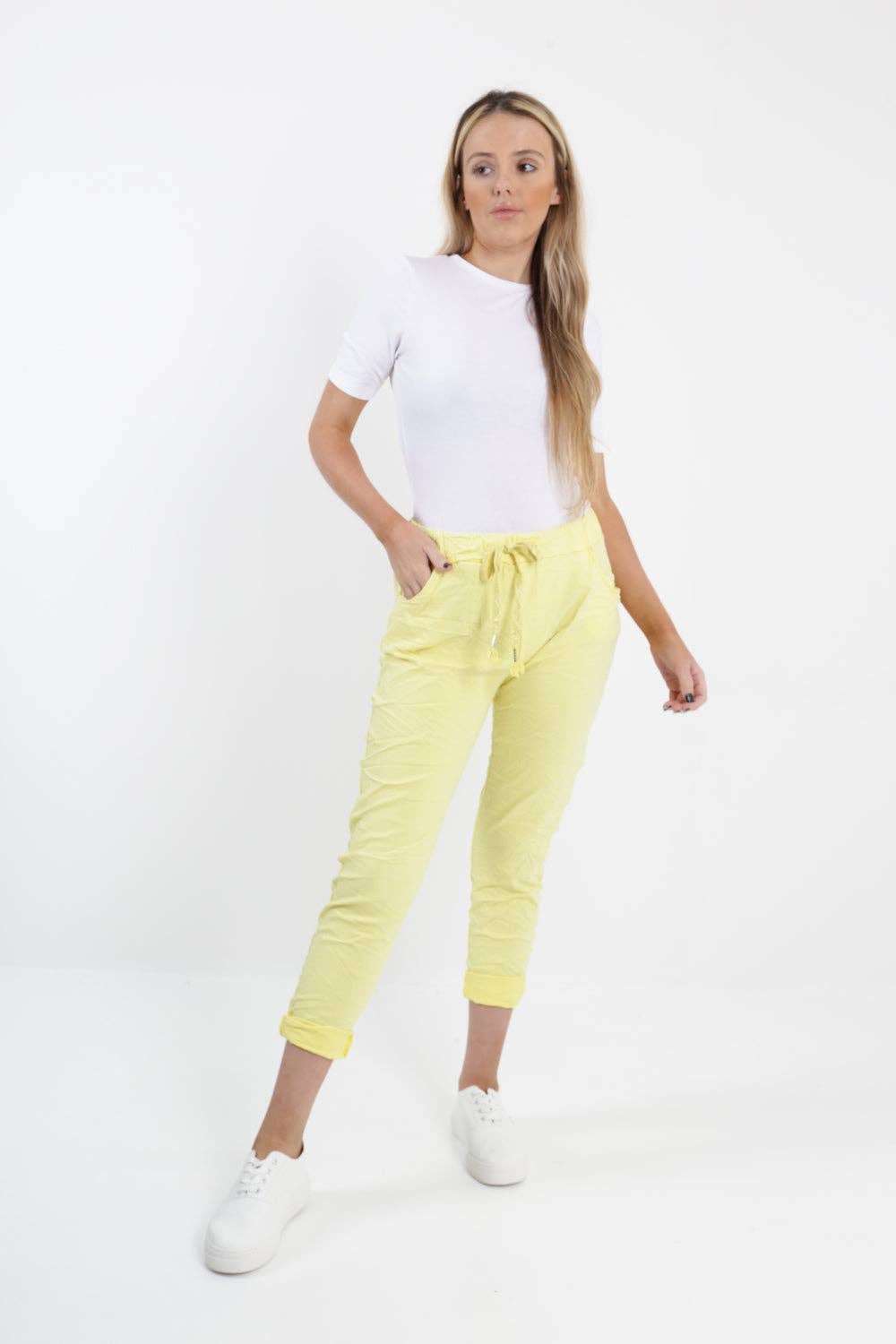 Miss Bold – Großhandel Hose – Damen – Einfarbige Zauberhose für Damen, italienisch, mehrfarbig72