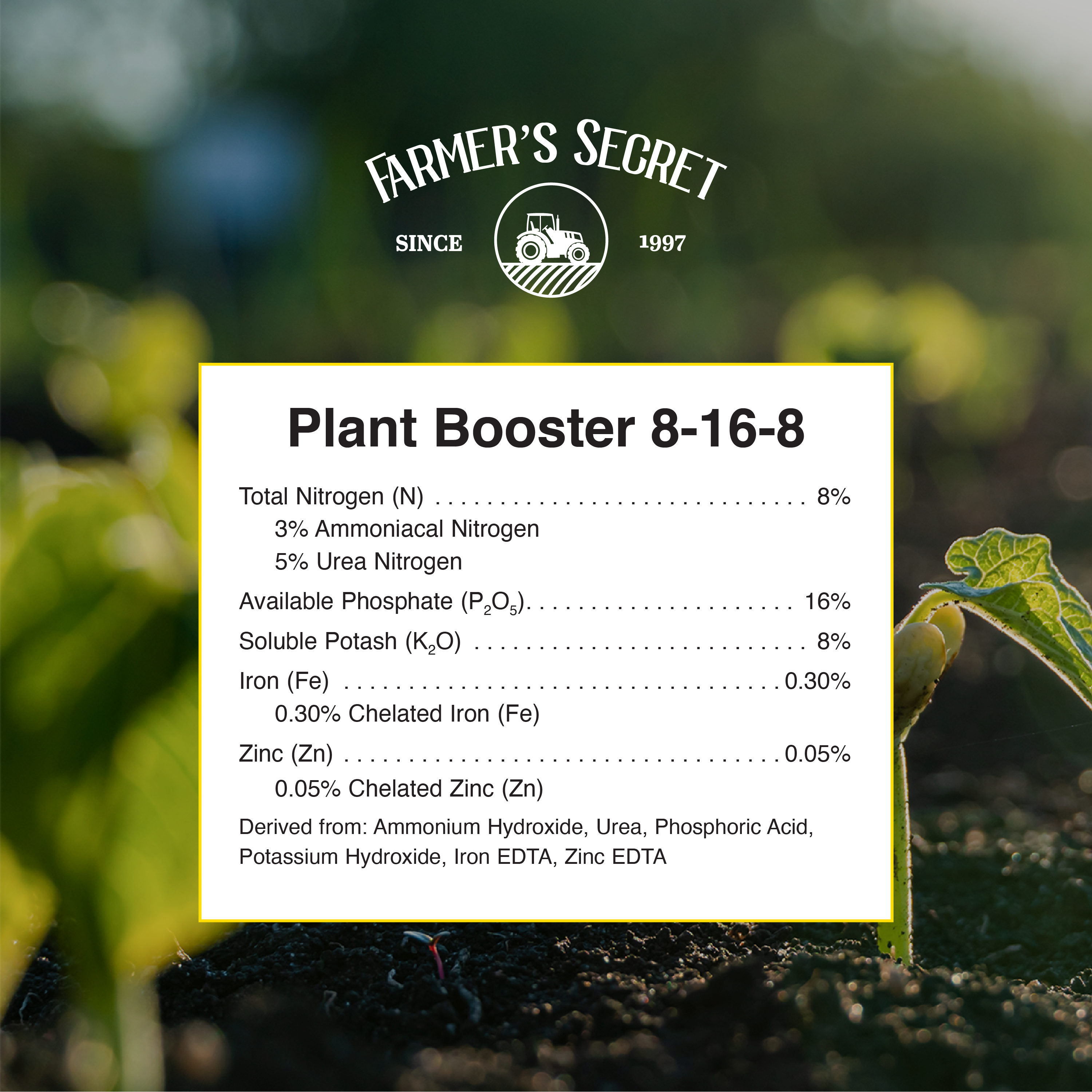 Farmer's Secret - Wholesale Fertilizer - Plant Booster 8oz2