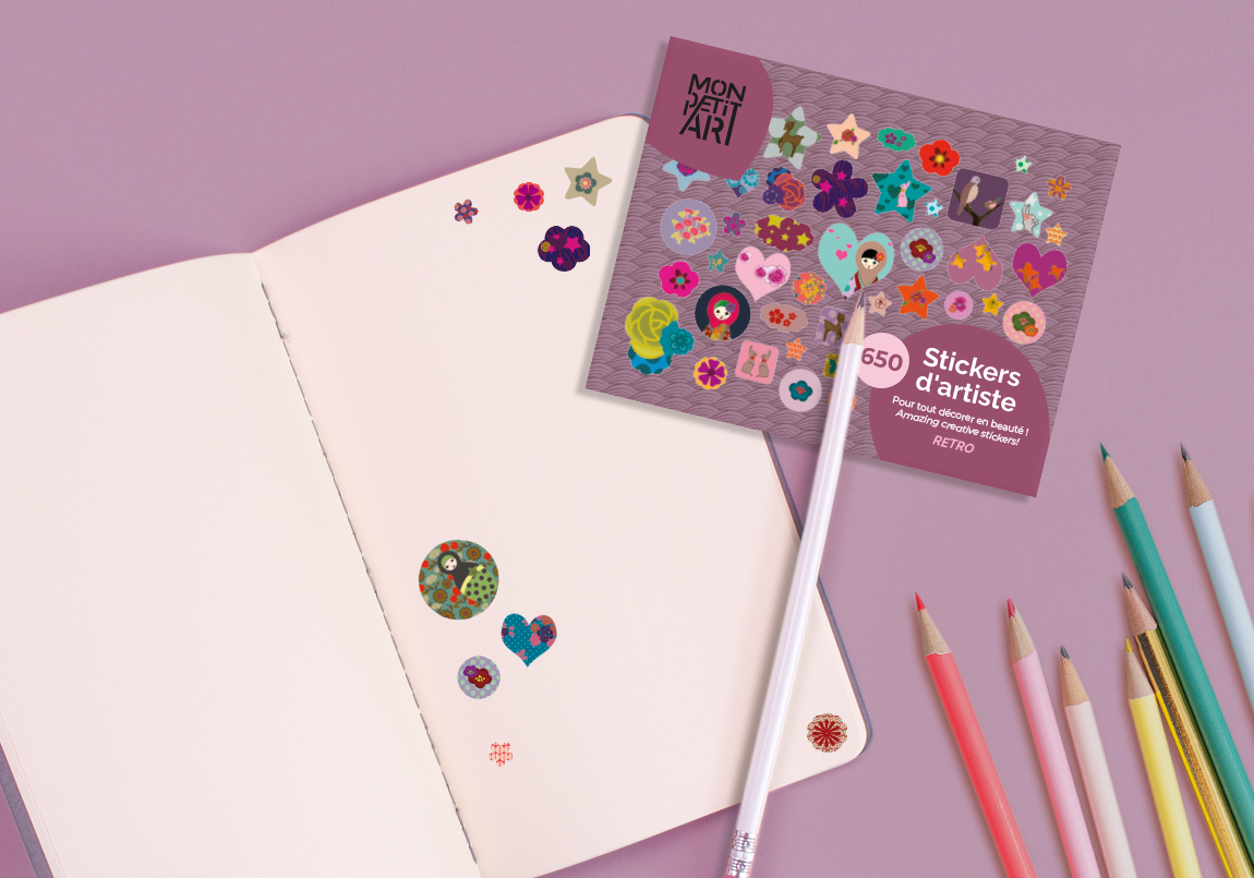 Mon Petit Art - Wholesale Sticker - Kids & Baby - Artists stickers - Retro2