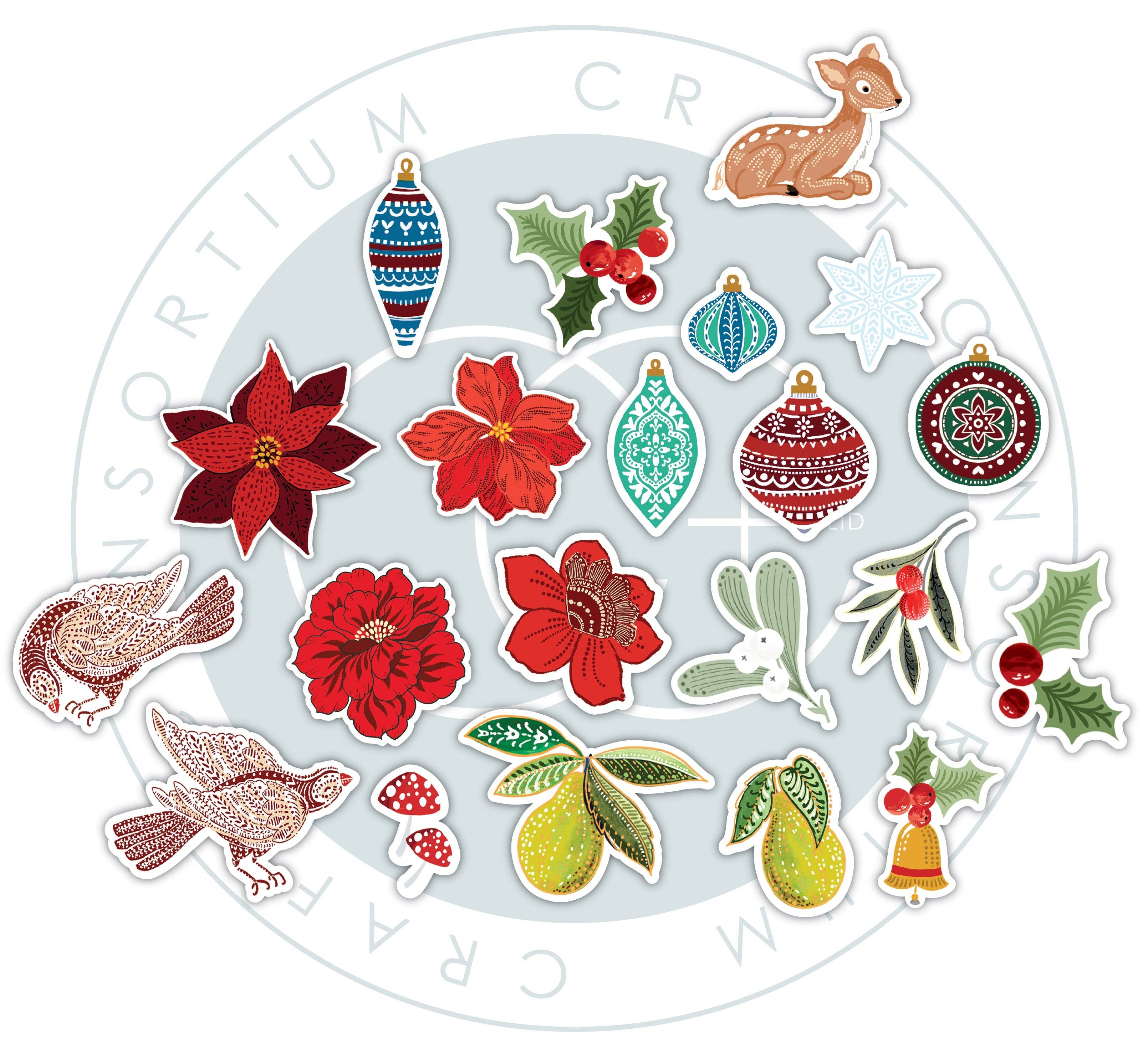 Ecstasy Crafts Distributing - Vente Matériels de bricolage - Craft Consortium C'est la saison - Chipboard Ephemera1