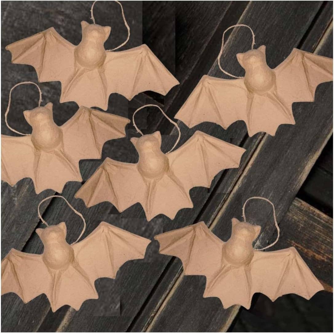 Factory Direct Craft - Vendita all'ingrosso Cartapesta - Pipistrello di Halloween in cartapesta preconfezionato e non finito - 21,5 cm x 10 cm2