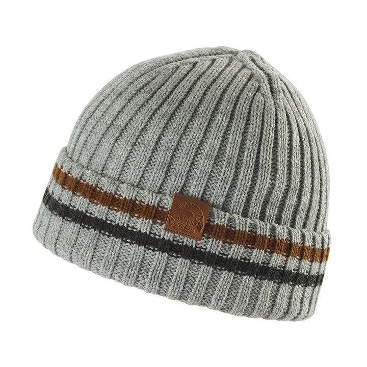Men's Subtle Stripe Knitted Hat for wholesale by NF Nitzsche Fashion