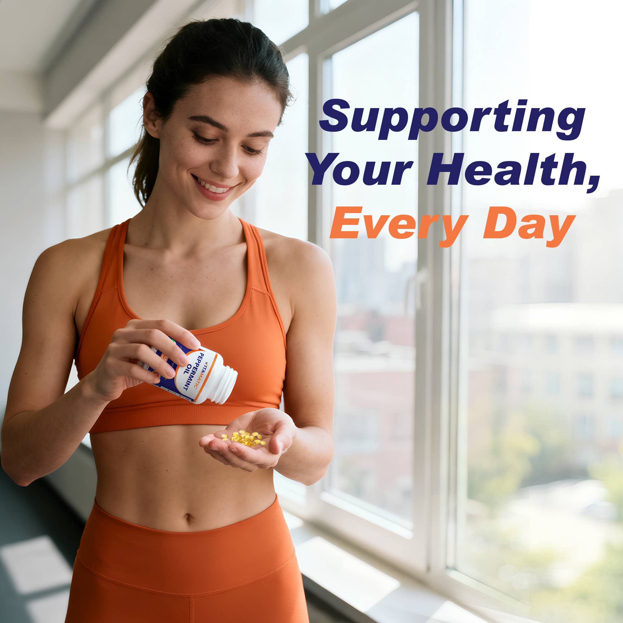 Vitamatic - Vente Supplément oral/vitamine - Vitamatic | Huile de Menthe Poivrée | 180 Capsules Molles7