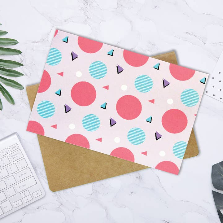 Tiny Mills - Wholesale Everyday Greeting Card - 80's Themed Retro - 36 Pack Assorted Greeting Cards5