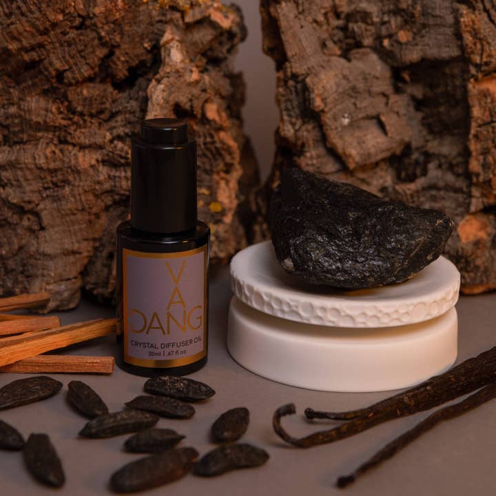 Krystalmeditationssættet - sort turmalin for engroshandel hos Van Dang Fragrances