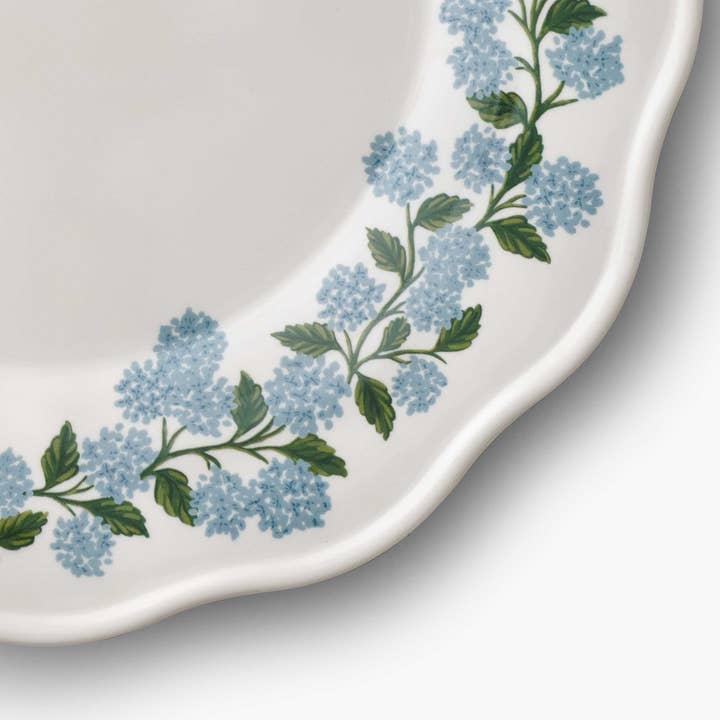 Rifle Paper Co. - Wholesale Dinner Plate - Hydrangea Melamine Dinner Plates