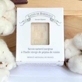 NATURAL COTTON FLOWER SOAP for wholesale by Savon de Bordeaux