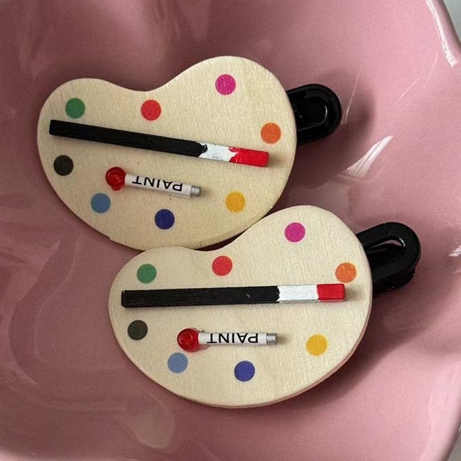 Creative Paint Palette Hair Clip for wholesale by ShieldChic