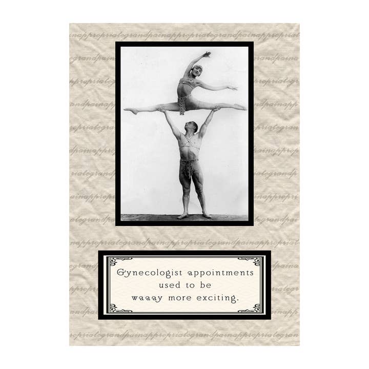 Just Funny - Les rendez-vous gynécologues étaient autrefois pour la vente par Inappropriate Grandpa Cards