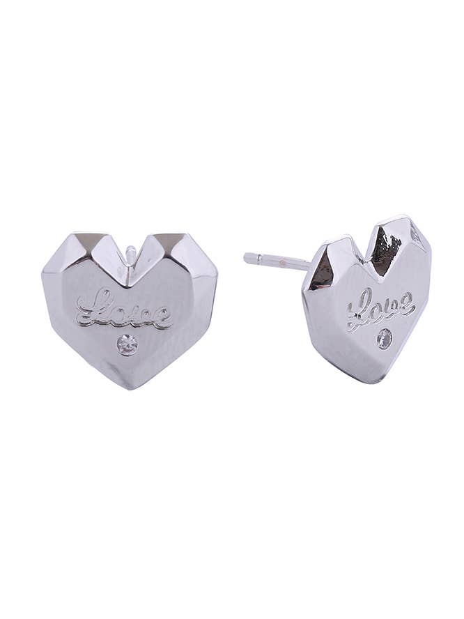 Boucles d'oreilles Love Actually Post 14K pour la vente par Hana