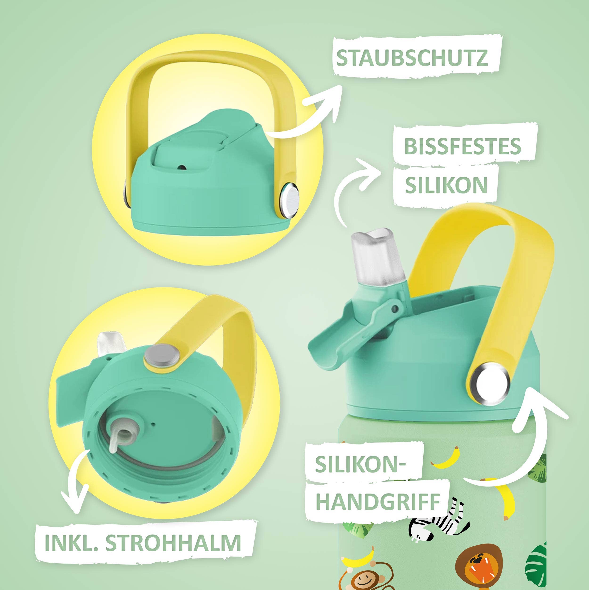 Brandt & Rieck GbR - Wholesale Water Bottle - Wasserflasche - 350ml - Safari2