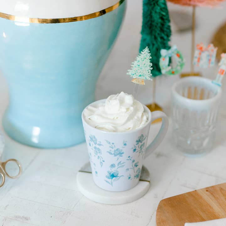 Simply Jessica Marie - Wholesale Drink Stirrer - Blue and White Christmas Watercolor Acrylic Stir Sticks6