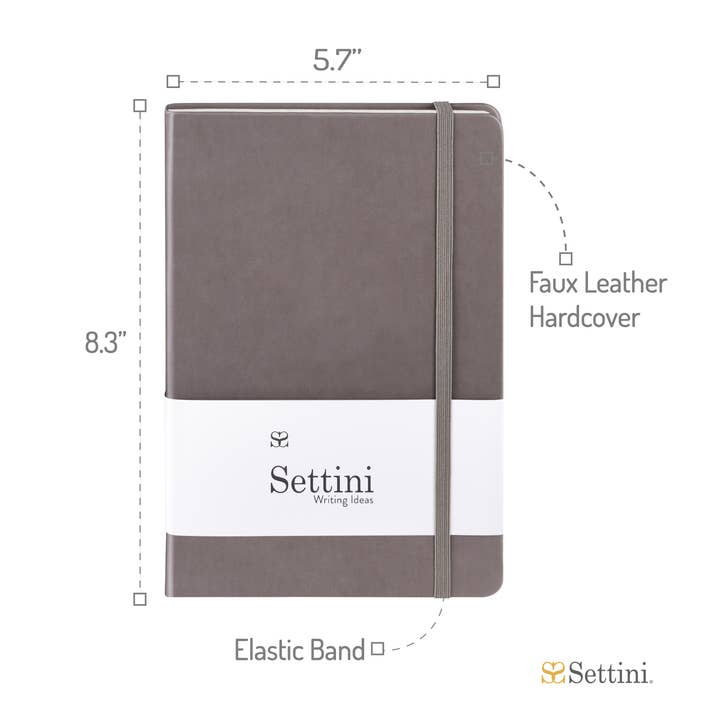 Settini – Diário por atacado – Diário de capa dura Settini Classic - Cinza2