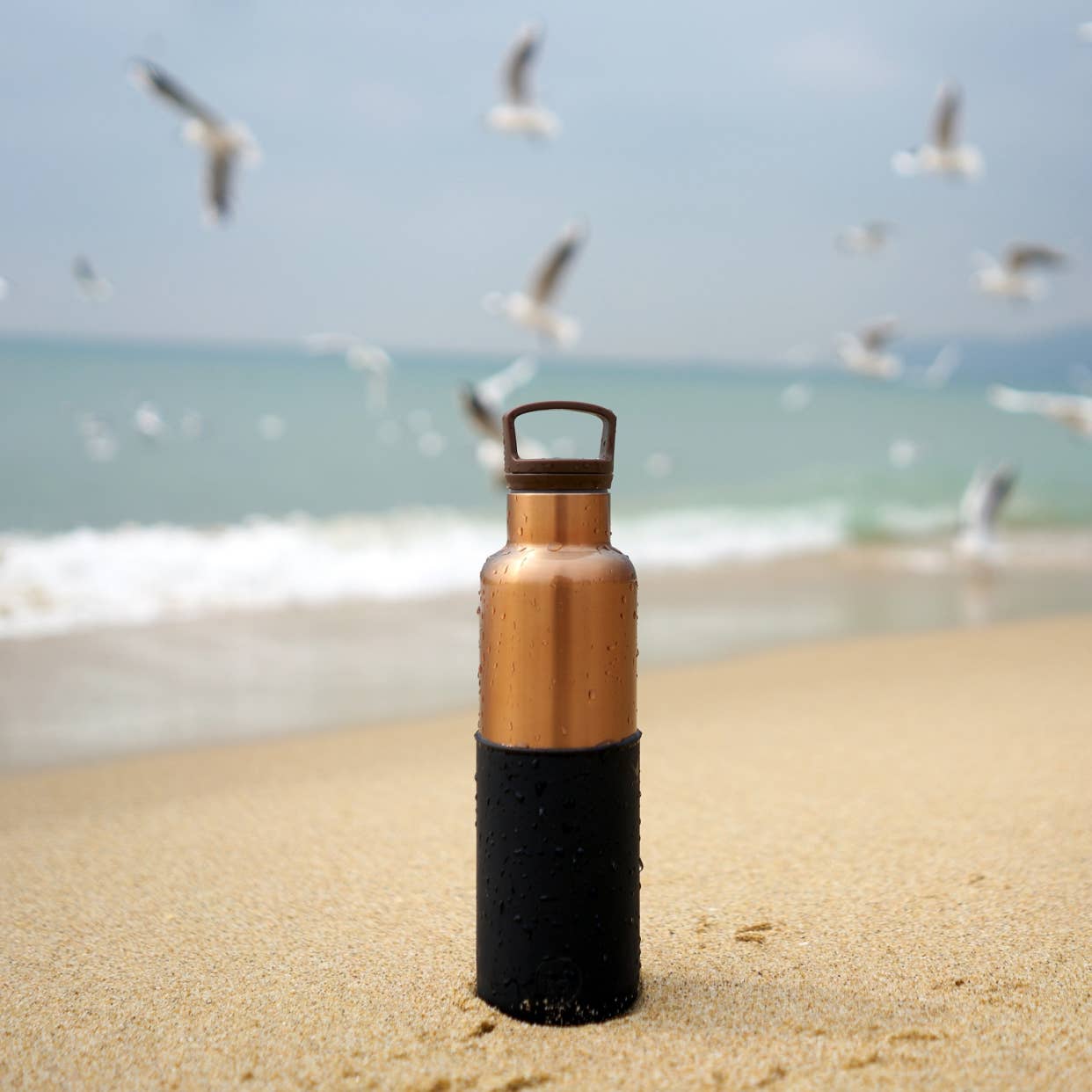 HYDY – Großhandel Trinkflaschen – HYDY 20oz (590 ml) Thermosflasche aus Bronze-Gold-Edelstahl10