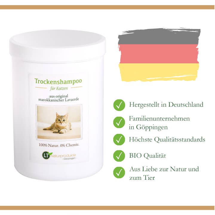 LT-Naturprodukte - Wholesale Pet Grooming Aid - Dog - Dry shampoo for cats - with original Moroccan lava4