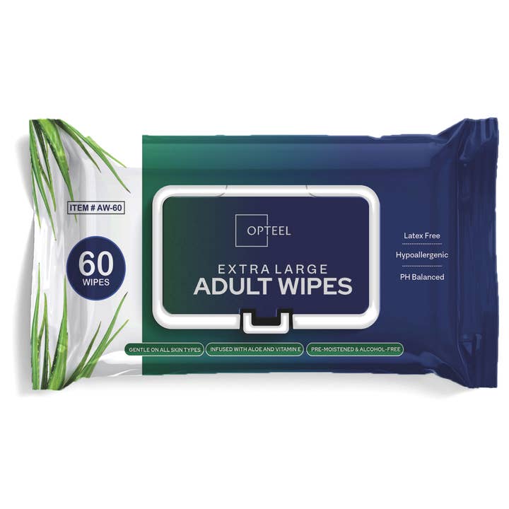 Vuxenservetter engångsbruk för inkontinens 8"x13" 60/servetter för wholesale av opteel