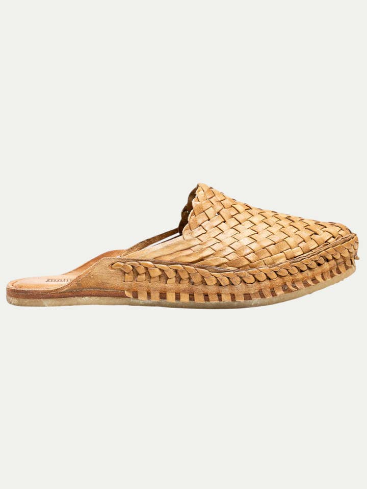 Men's Woven City Slide in Honey + No Stripes for wholesale by Umber and Ochre
