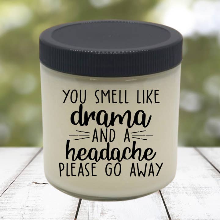 Large group of people NO THANKS | funny sarcastic soy candle for wholesale by Eartherella Soap & Candle Co., LLC
