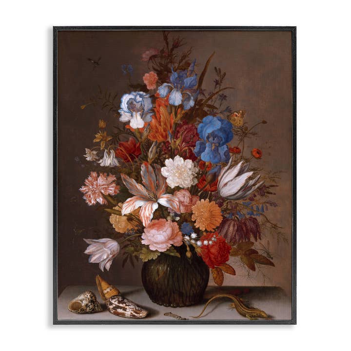 Stillleben mit Blumen Balthasar van der - Gerahmte Wandkunst für den Großhandel von Stupell Industries
