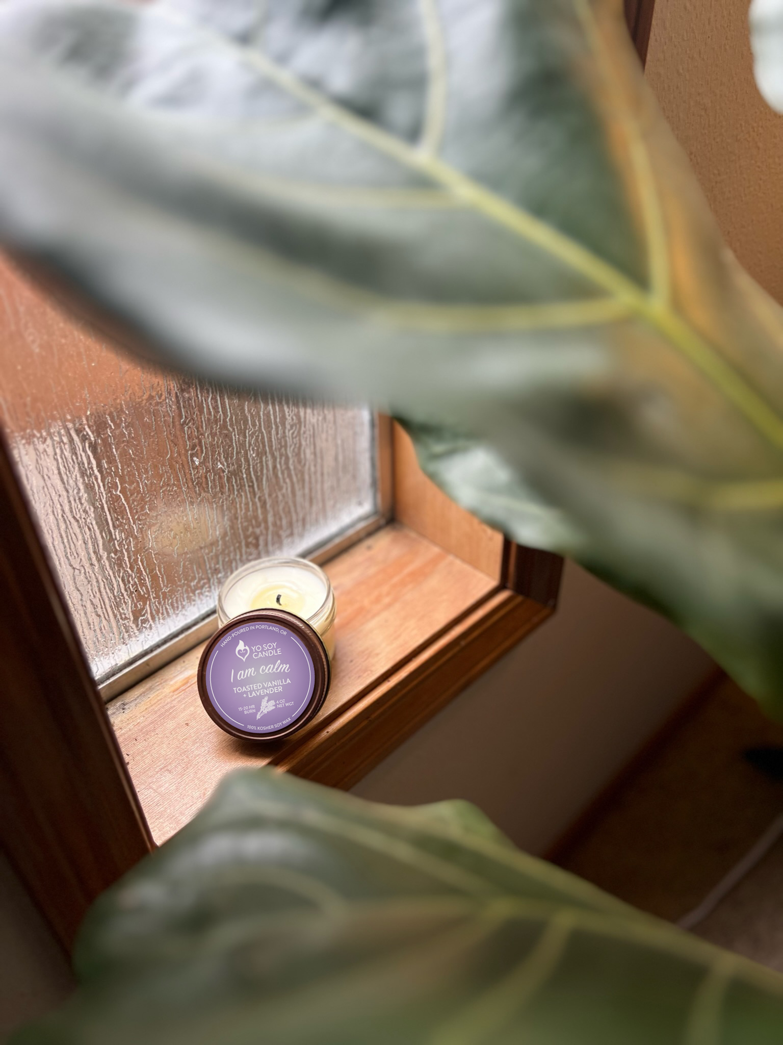 Yo Soy Candle - Wholesale Jar/Filled Candle - I AM CALM : Toasted Vanilla + Lavender2