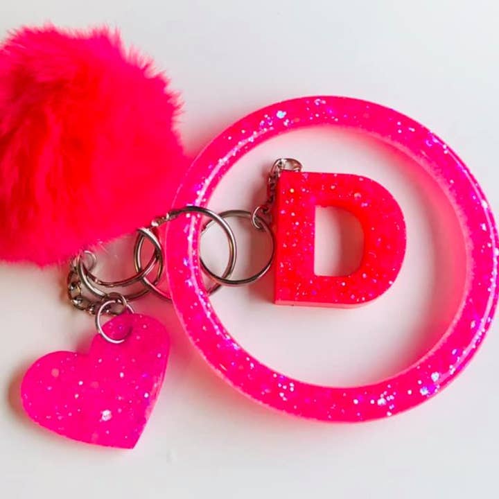 Hot Rosa Nyckelring armband armband Set för wholesale av Shop Drip Express