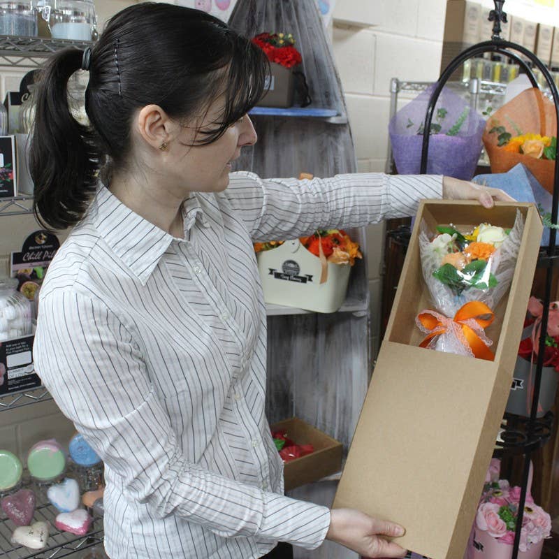 AW Artisan - Wholesale Body Wash/Shower Gel - Men's - Bouquet flowers soap in box - pink3