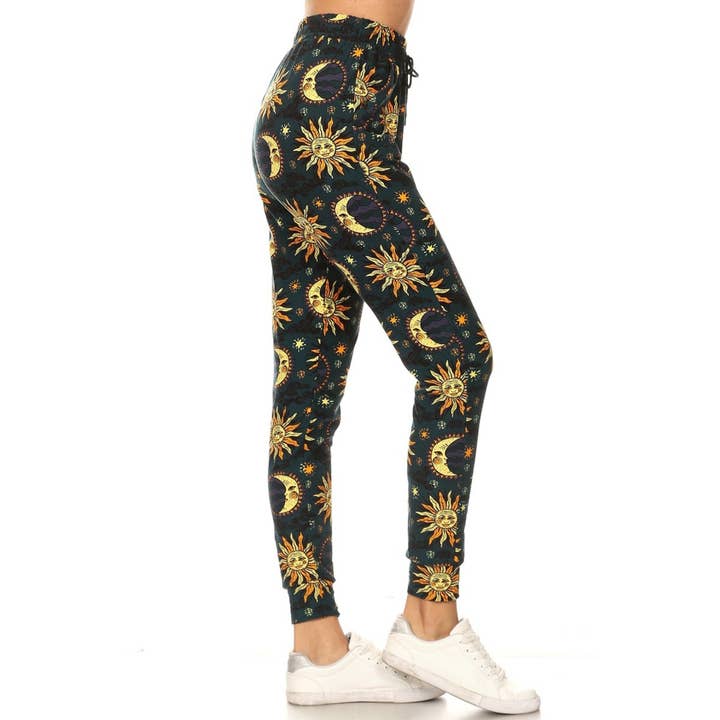 Buttery Soft Print Joggers with Drawstring for wholesale by Leggings Depot