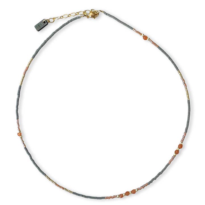 Jazu Jewellery – Colar com abas por atacado – Colares com contas e pedras semipreciosas1