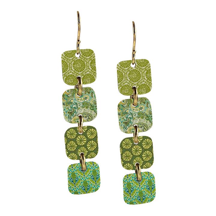 Brinco Quadrado Suspenso 4 ES15 por atacado de ARTISTA