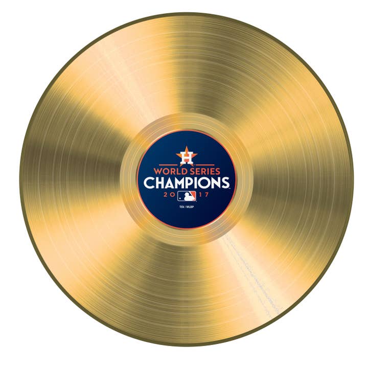 Inglasco Inc. - Wholesale Music Accessory - MLB Houston Astros Vinyl Gold Record