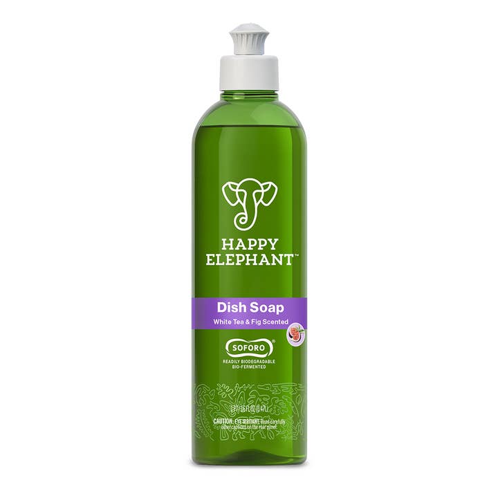 Liquid Dish Soap (White Tea & Fig) - 16 Fl Oz for wholesale by Happy Elephant