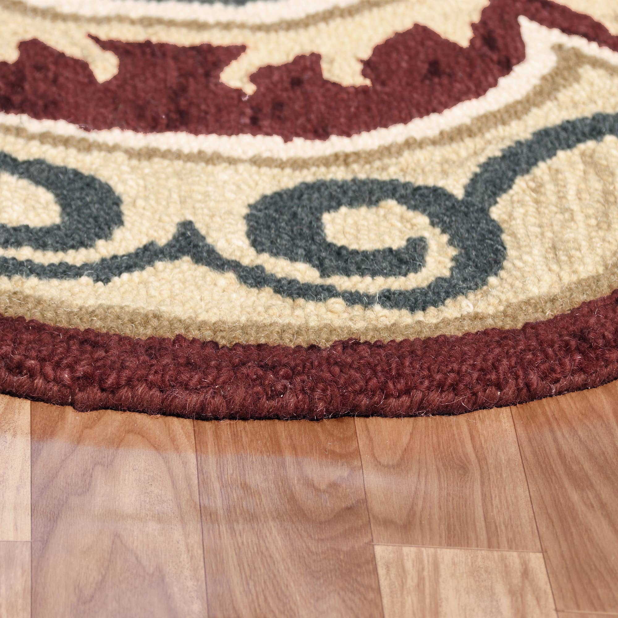 LR Home - Wholesale Area Rug - Nia Classic Scalloped Edge Hand-Tufted Wool Indoor Area Rug43