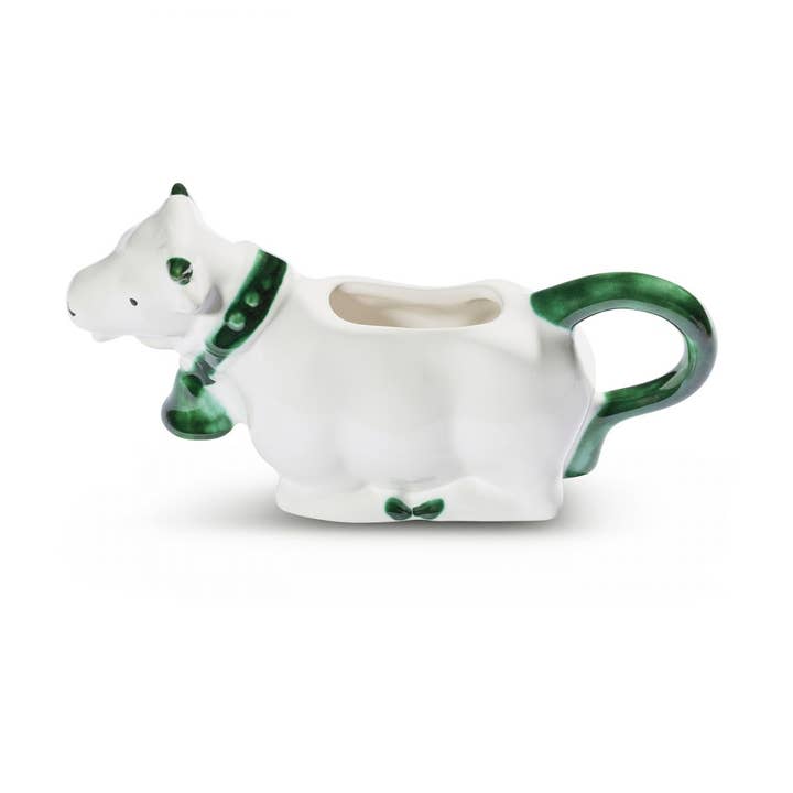 bordo verde, vacca da latte (0,16 L) per la vendita all'ingrosso da parte di Gmundner Keramik Handels GmbH