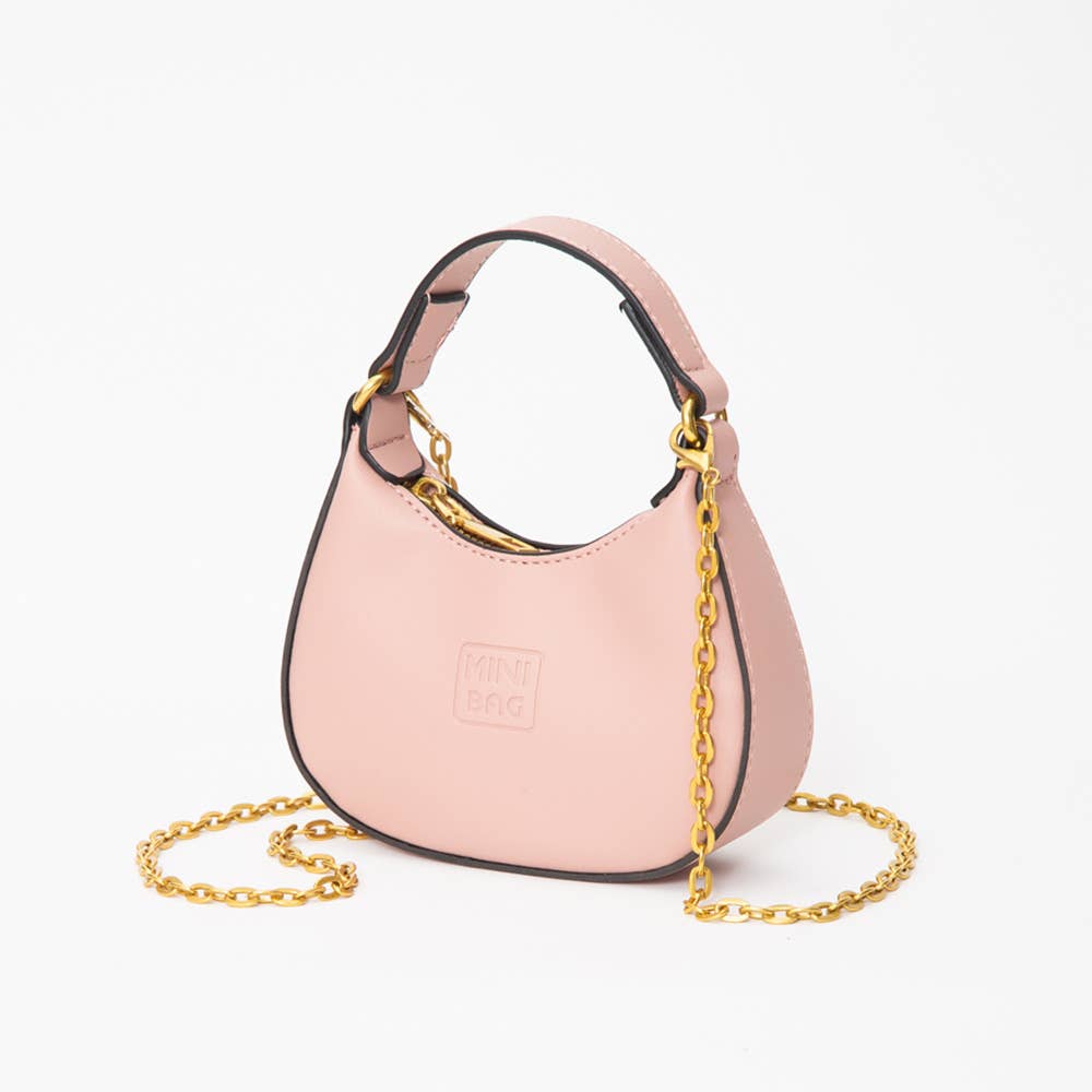 Sensibling Corp. - Wholesale Top Handle Bag - Women's - Faux Leather Chic Mini Hobo Handbag / Crossbody Bag
10