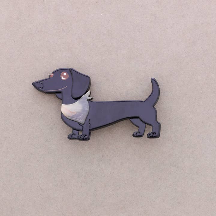 Sonata - Wholesale Snap Jewelry - Resin Puppy Brooch2