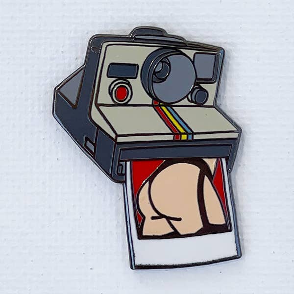 Polaroid Pin (Alternate View Variant) for wholesale by Strike Gently