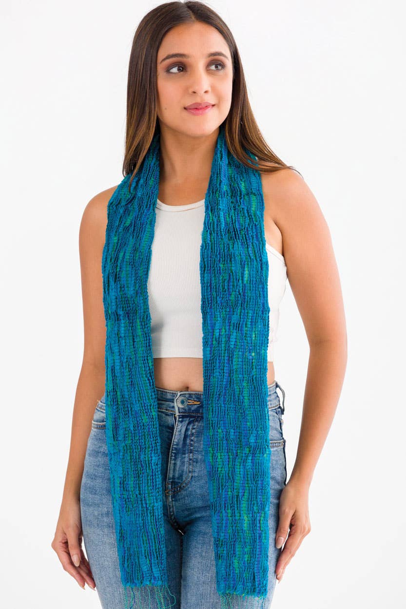 Sevya Handmade - Vente Écharpe – femme - Revati Écharpes en soie et laine28