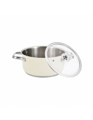 Haeger - Wholesale Saucepan - HAEGER Pastel Pot 16H Cooking Pot - Diameter 16 cm, Stainless Steel1
