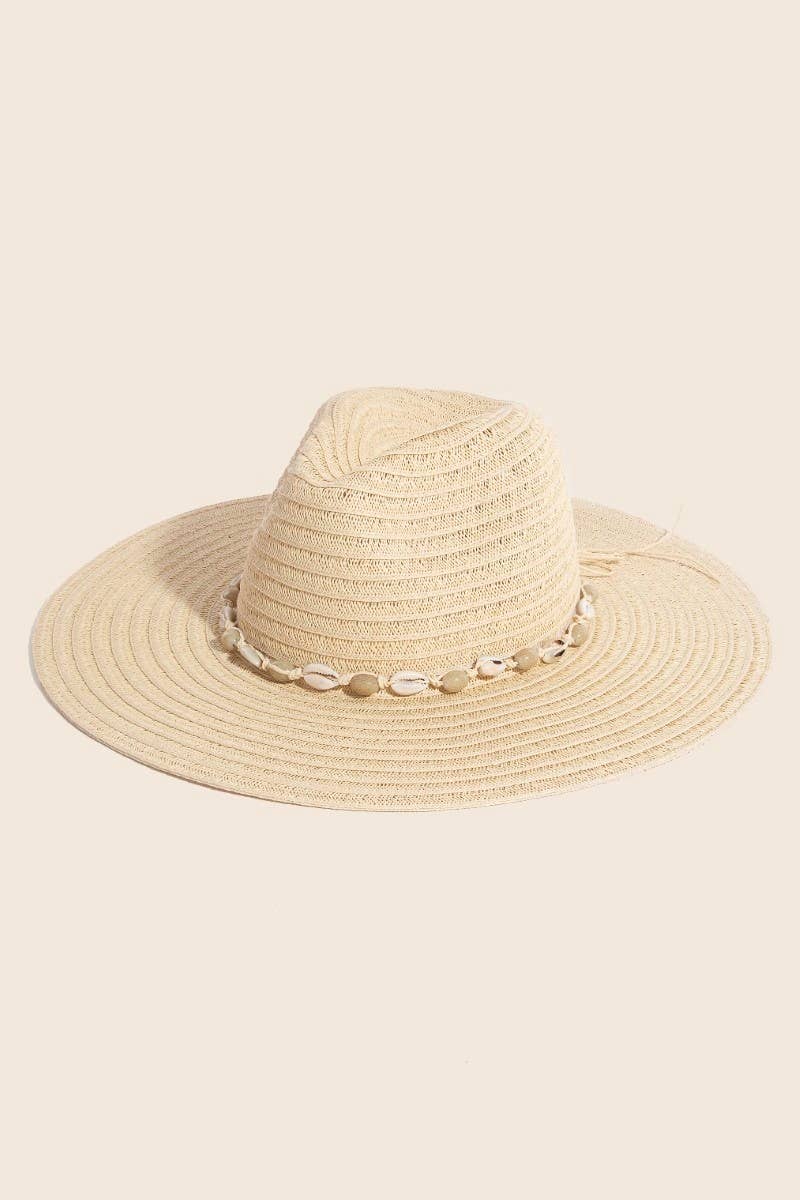 Anarchy Street - Wholesale Straw Hat - Women's - Sea Shell Floppy Straw Hat7