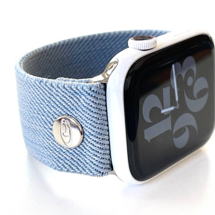 Elastic Apple Watch Band Summer Denim NEW!! European Fabrics for wholesale by doogle LinHk & Co.