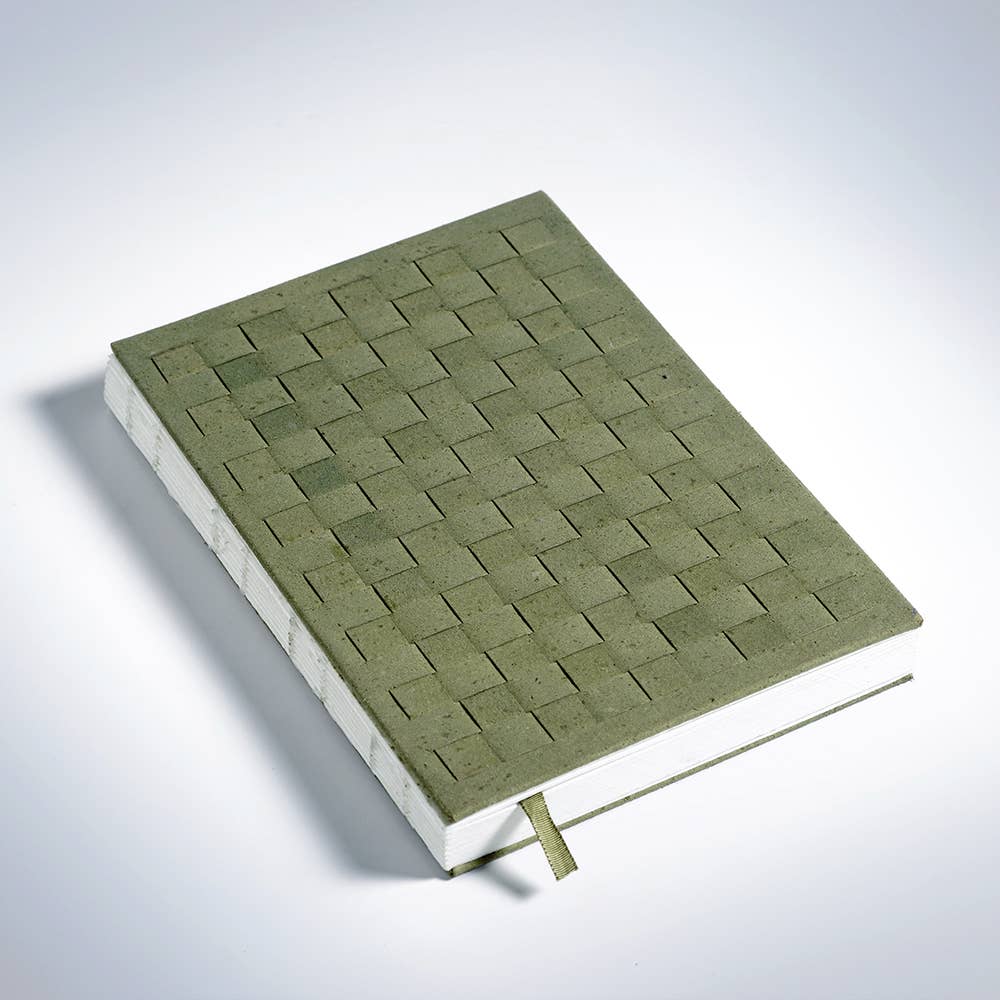 PaperSpree - Wholesale Notebook - Leather Notebook | Woven Chequered | Coptic Binding0