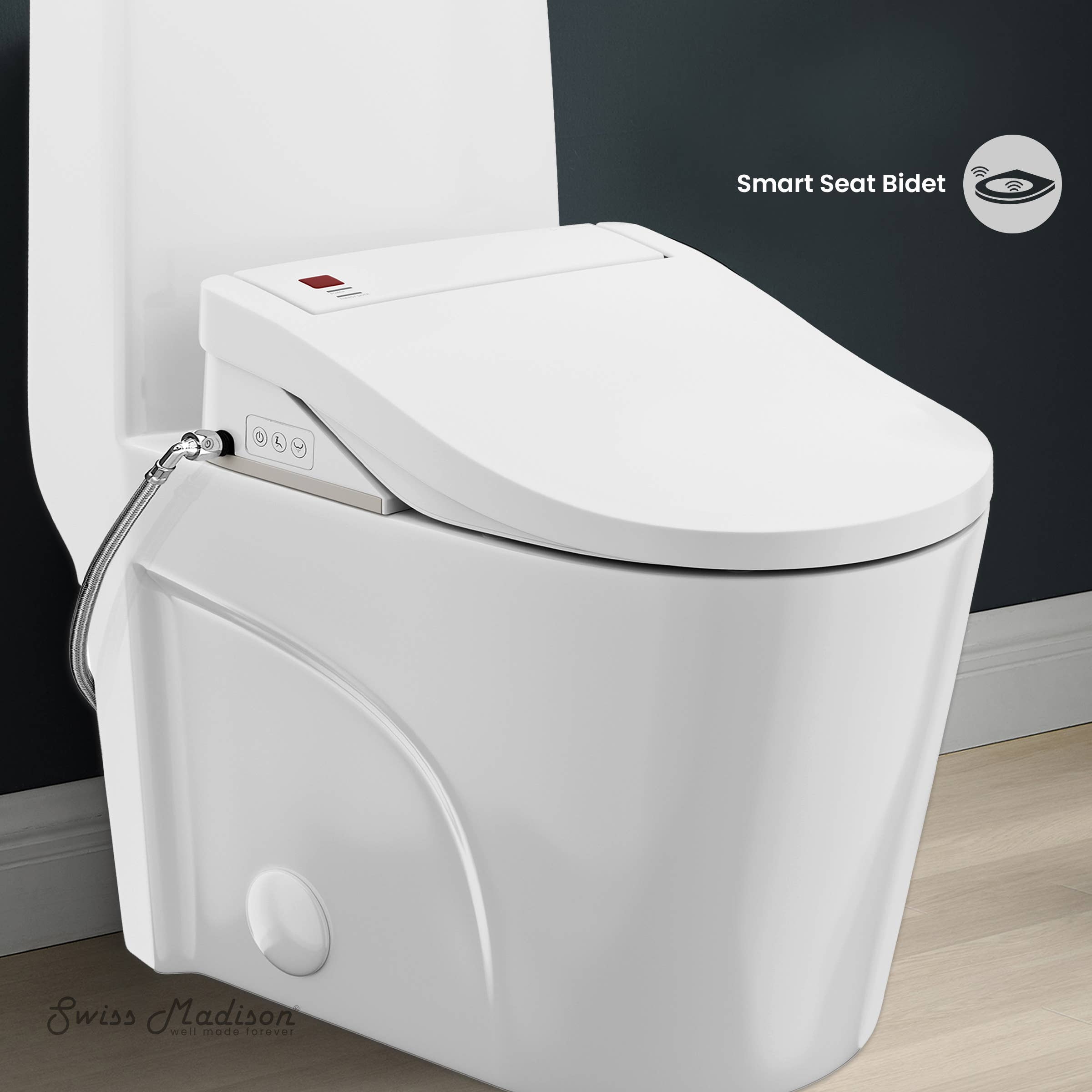Swiss Madison - Wholesale  - St. Tropez 1-PC Toilet with Cascade Smart Seat Bidet1