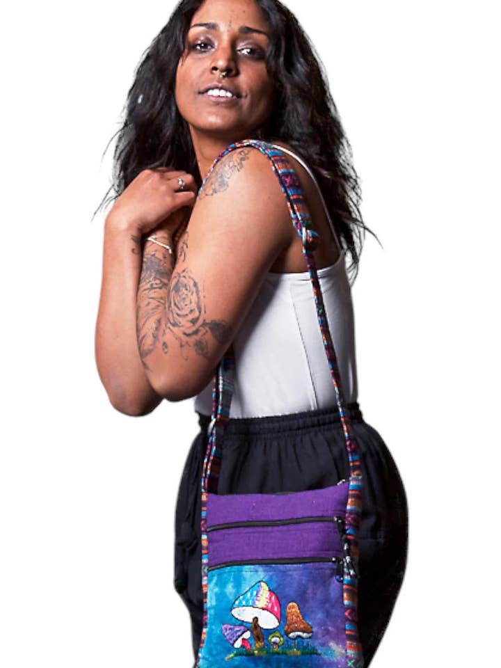 Bolso Bandolera Alice 2-Zip para venta al por mayor de Ark Imports