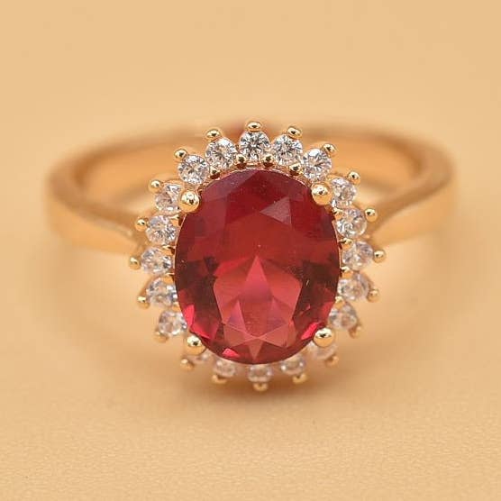 Paul forgyldt zirconiumoxidring for engroshandel hos Coraline Bijoux