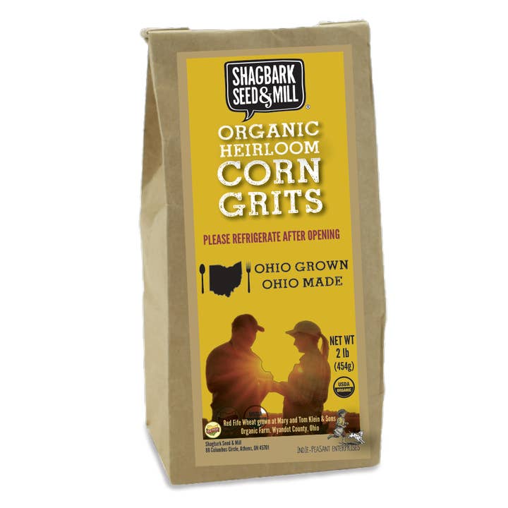 Organic Corn Grits (Case of 6) for wholesale by Shagbark Seed & Mill