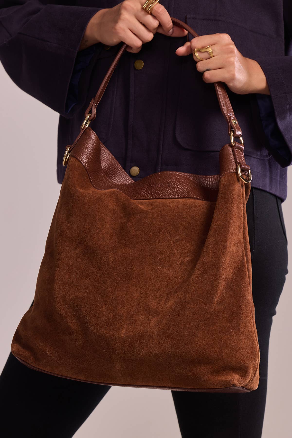 Cherry Paris - Wholesale Messenger Bag - Women's - CELINA SUEDE Bag - 419023