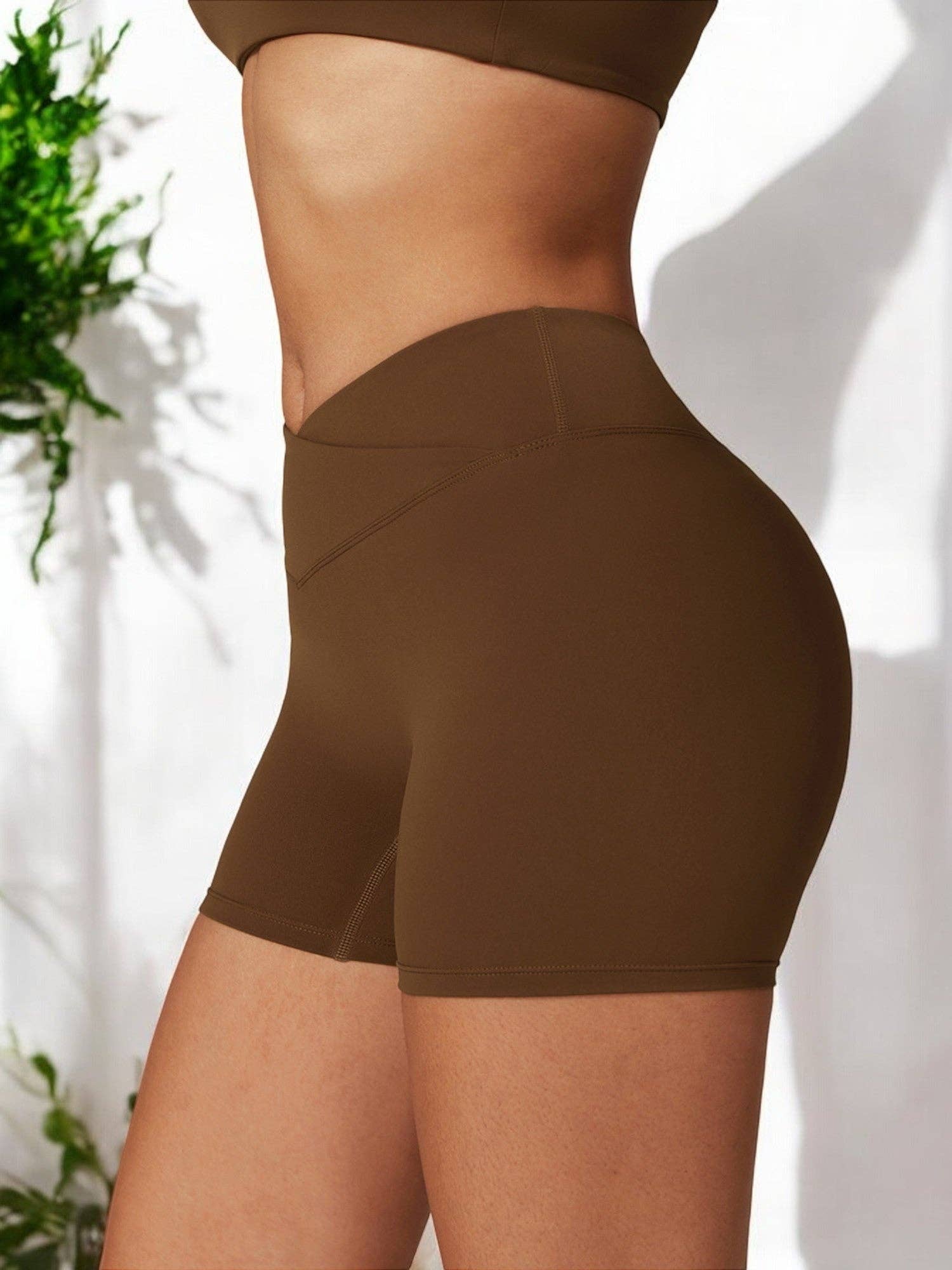 Active by Anna-Kaci - Vendita all'ingrosso Pantaloncini sportivi - Donna - Shorts sportivi modellanti senza cuciture a vita alta5