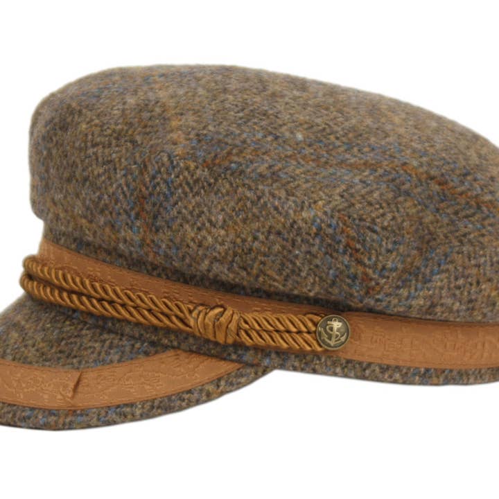 Epoch hats - Wholesale Newsboy/Schoolboy Hat - Men's - Berteil Tweed Wool Greek Fisherman Cap1