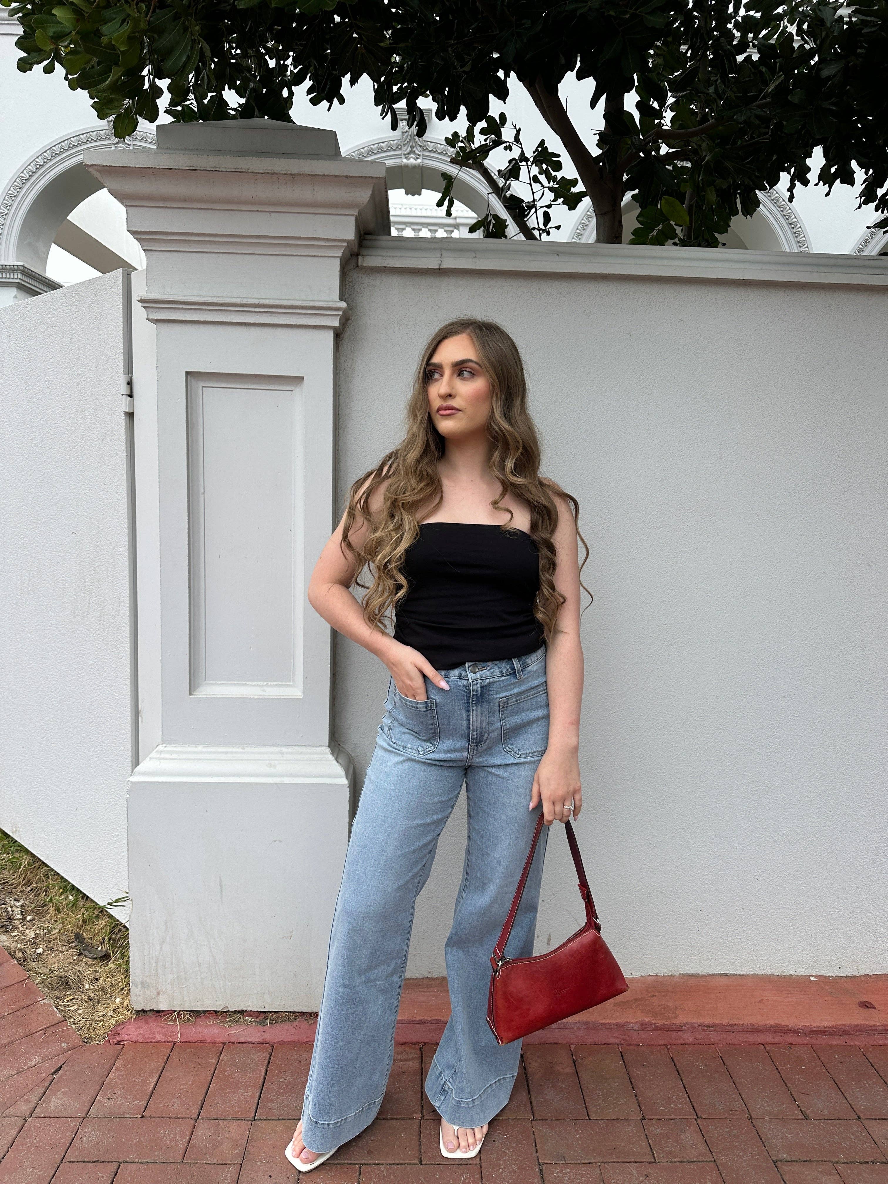 Two Fold – Engroshandel Jeans - Dame – Eden Jean – Blå Denim1